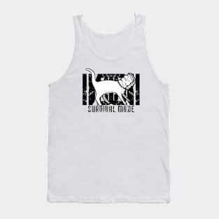 Cat Survival Mode Art Tank Top